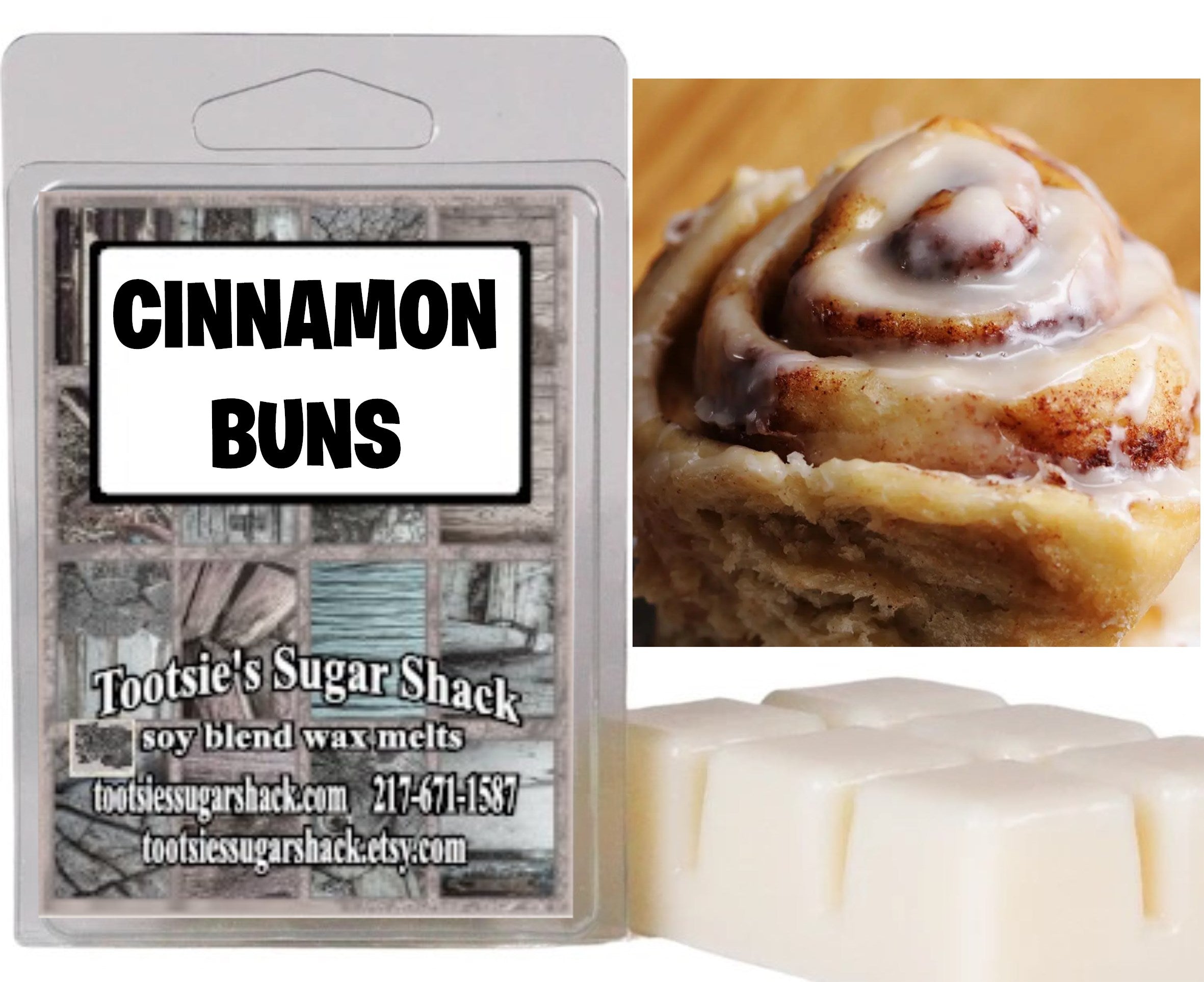 cinnamon buns wax melts, strong cinnamon buns wax TART melts, cinnamon –  Tootsies Sugar Shack